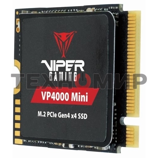 Накопитель SSD Patriot VP4000 Mini, 1Tb, PCIe 4.0 x4, M.2 2230, NVMe, R/W 5000/3500, с радиатором