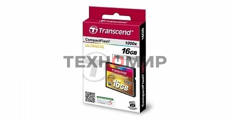 Флеш карта Transcend Ultimate TS16GCF1000/CF (Compact Flash)/16 ГБ/UDMA 7, VPG 65/160 МБ/с