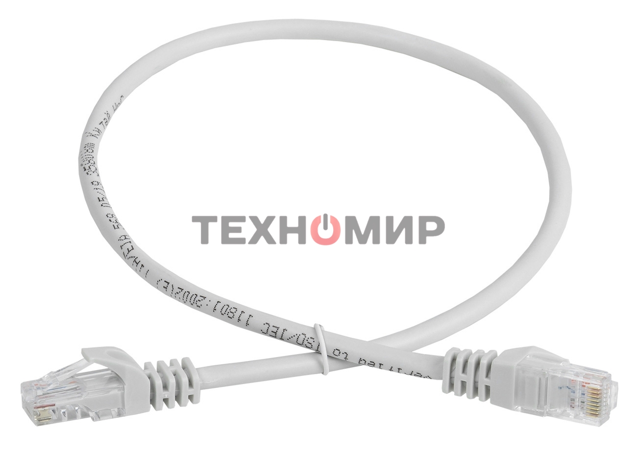 Шнур коммутационный Cat.5e UTP 1м серый GENERICA