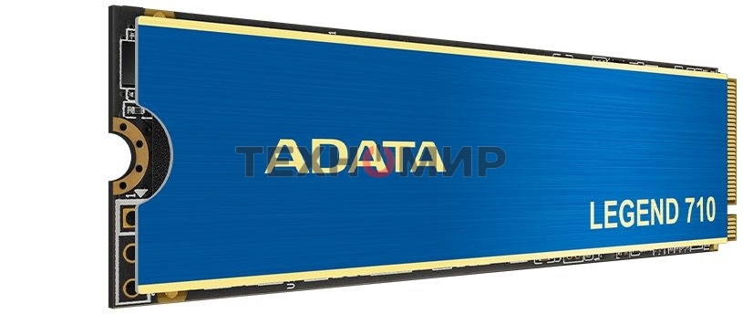 Накопитель SSD ADATA LEGEND 710, 256Gb, PCIe 3.0 x4, M.2 2280, NVMe, R/W 2100/1000, с радиатором