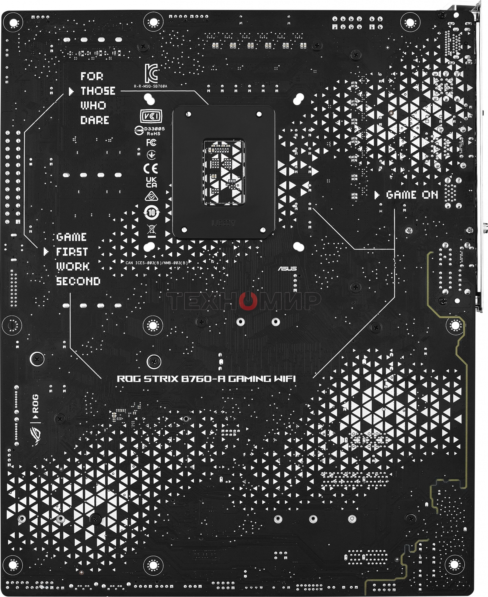 Материнская плата ASUS ROG STRIX B760-A GAMING WIFI, LGA 1700, Intel B760, 4xDDR5, 4xSATA, 3xM.2, 1xPCIe 5.0 x16, 1xPCIe 3.0 x4, 1xHDMI, 1xDP, 1x 2.5Gb LAN, 1xUSB-A 3.2 Gen 2, 2xUSB-A 3.2 Gen 1, 4xUSB 2.0, 5x3.5 мм, 7.1, Standard-ATX