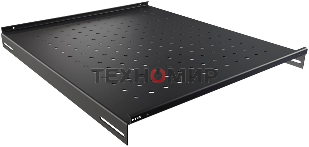 Полка стационарная NTSS NTSS-FS-H-800-BL 1U нагр.:100кг. 19