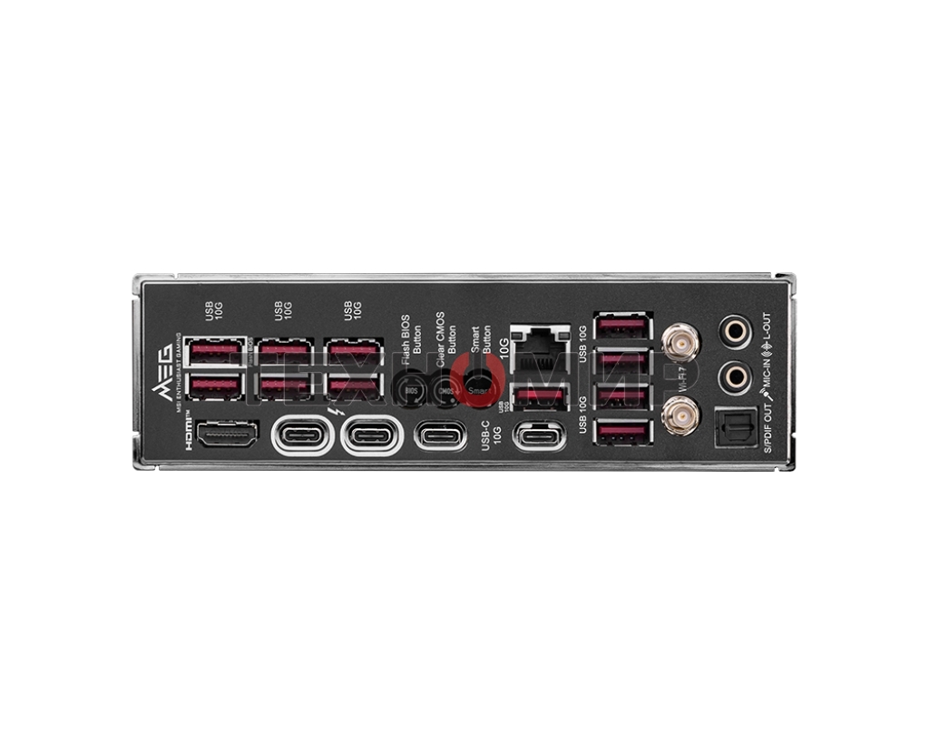 Материнская плата MSI MEG Z890 ACE, LGA 1851, Intel Z890, 4xDDR5, 4xSATA, 5xM.2, 1xPCIe 5.0 x16, 1xPCIe 5.0 x8, 1xPCIe 4.0 x4, 1xHDMI, 1x 10Gb LAN, 11xUSB-A 3.2 Gen 2, 2xUSB-C 3.2 Gen 2, 2xThunderbolt 4, 2x3.5 мм, 7.1, ATX