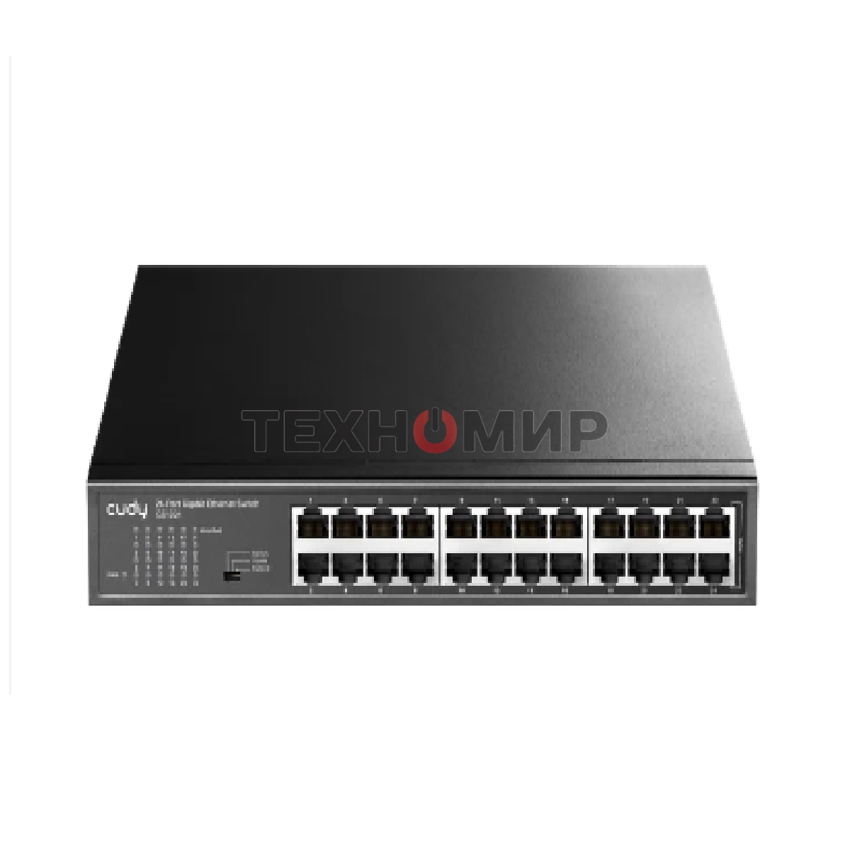 Коммутатор 24-Port 10/100 Mbps Switch, 24 10/100 Mbps RJ45 Ports, Switch/VLAN/Extend working mode DIP switch, Rack-mountable Steel Case, Power Saving, Plug & Play, Rack-Mount kits included