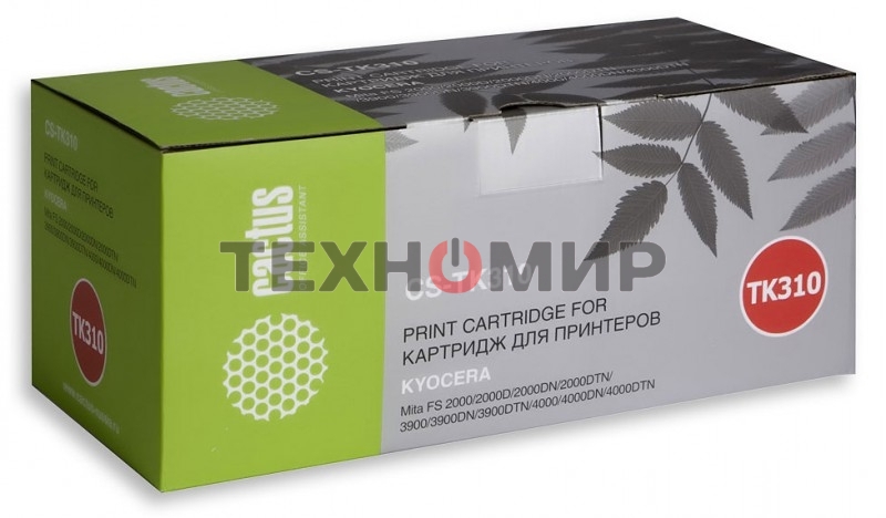 Картридж лазерный Cactus CS-TK310 черный (12000 стр.) для Kyocera Mita FS 2000/2000D/2000DN/2000DTN/3900/3900DN/3900DTN/4000