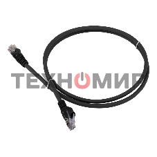 Патч-корд LANMASTER LSZH UTP cat.5e, 5.0 м, черный