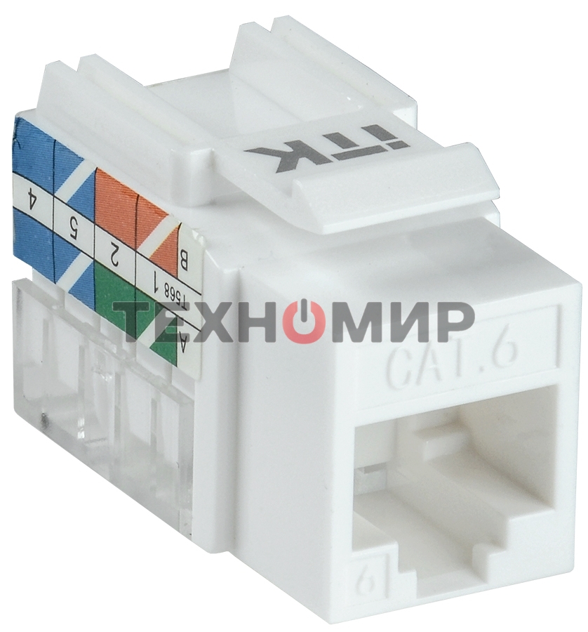 Модуль ITK Keystone Jack кат. 6 UTP 110 IDC 90 град. ITK Модуль Keystone Jack кат. 6 UTP 110 IDC 90 град.