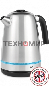 Чайник электрический BQ KT1725SW стальной/черный