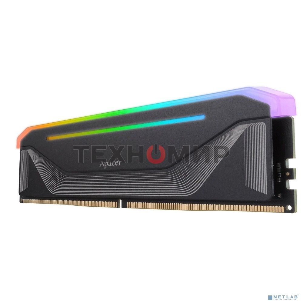 Оперативная память Apacer Nox, DDR5, 32Gb (2x16 GB), 6800 MHz, CL34, DIMM, радиатор, RGb, черный