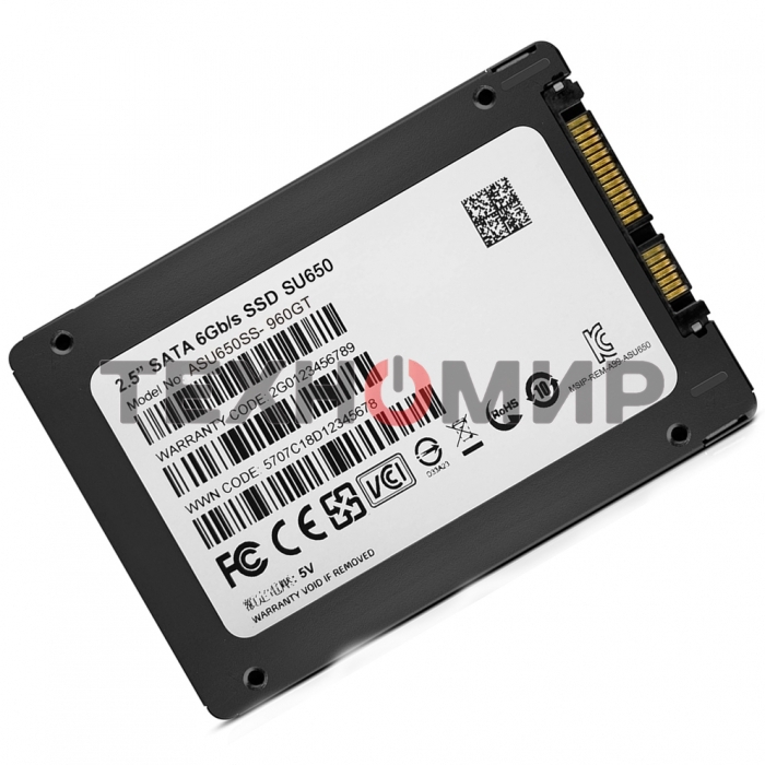 Накопитель SSD ADATA SU650, 960Gb, SATA III, 2.5