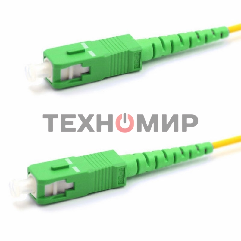 Патч-корд оптический соединительный Rexant (SM), 9/125 (OS2), SC/APC-SC/APC, (Simplex), LSZH, 1м