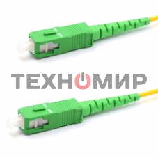 Патч-корд оптический соединительный Rexant (SM), 9/125 (OS2), SC/APC-SC/APC, (Simplex), LSZH, 1м