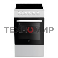 Плита электрическая Beko FFSS57000W белый, конфорок 4 электрических, духовка 60 л, 50 см x 85 см x 60 см