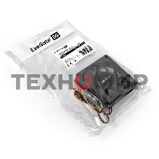 Вентилятор для корпуса ExeGate EX08015B4P-PWM черный, 80 мм, 2500 об/мин, 25 дБ, 4 pin