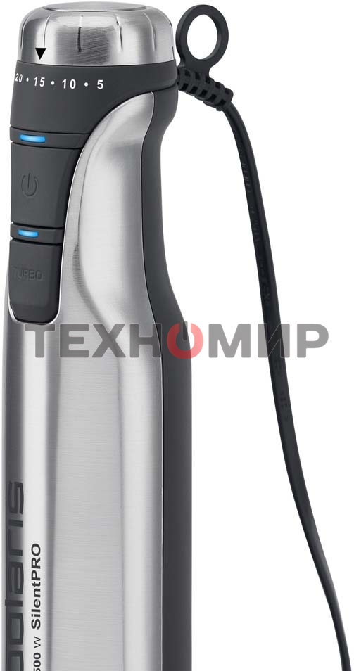 Блендер погружной Polaris PHB1591L Silent 1500 Вт, погружной, серебристый/черный