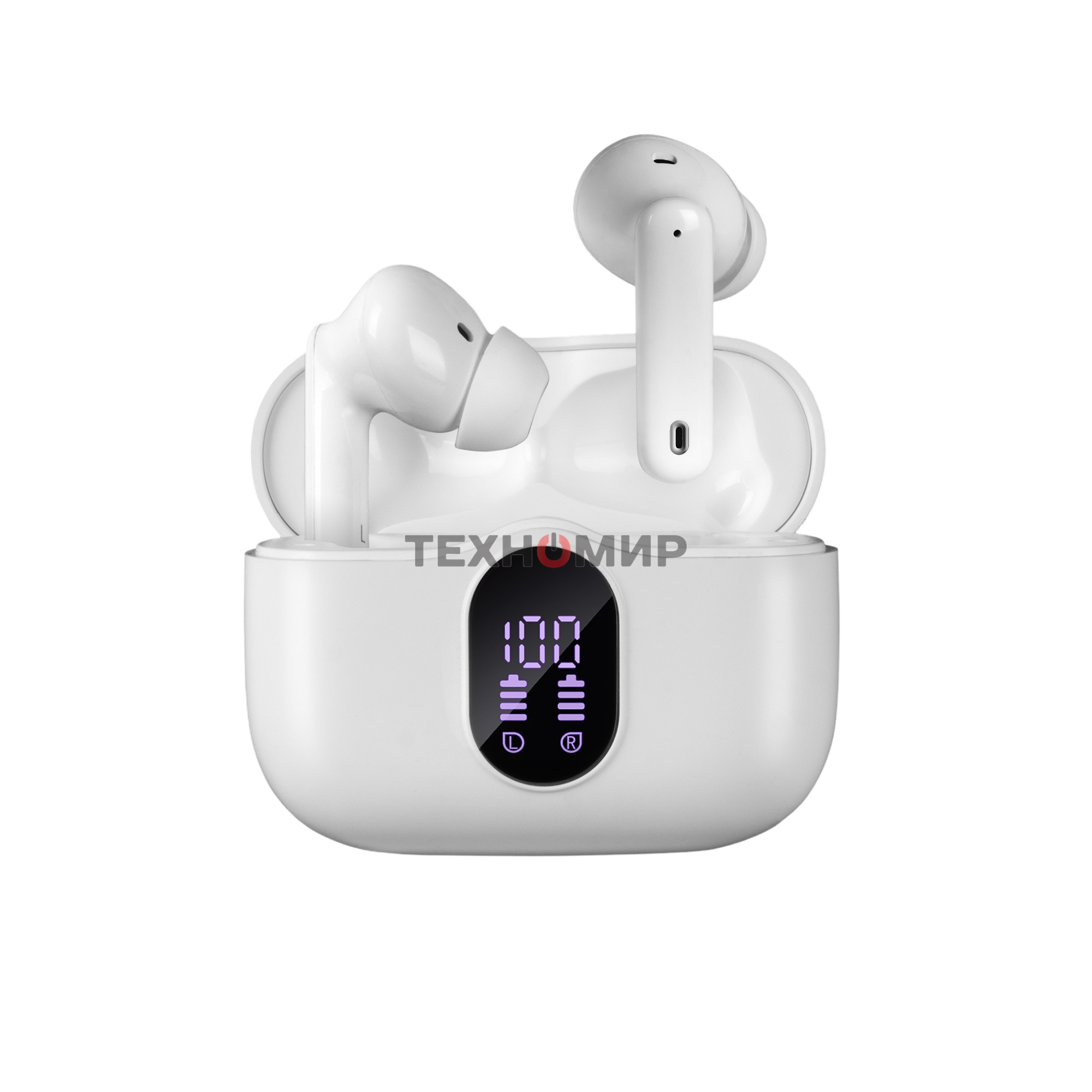 Беспроводные внутриканальные наушники с микрофоном Sven E-310B, белый (Bluetooth, TWS, ANC, ENC, APP)