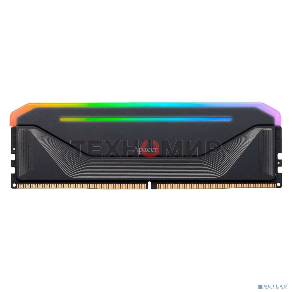 Оперативная память Apacer Nox, DDR5, 32Gb (2x16 GB), 6800 MHz, CL34, DIMM, радиатор, RGb, черный