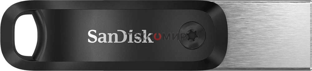 Флешка USB SanDisk IX60N iXpand Go (SDIX60N-064G-GN6NN), 64Gb, USB 3.0/Lightning, R/W 150/70, черный/серебристый