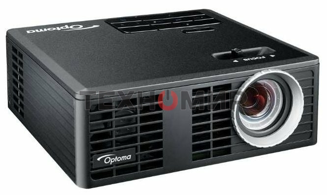 Проектор Optoma ML750e (DLP, LED, WXGA 1280x800, 700Lm, 15000:1, HDMI, USB, MHL, MicroSD, 1x1W speaker, 3D Ready, led 20000hrs, черный, 0.38kg)