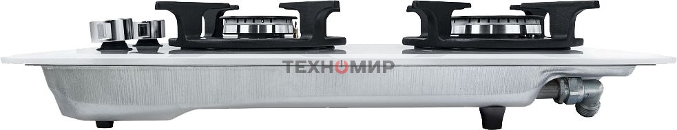 Газовая варочная панель Maunfeld EGHG.32.1CW/G, 2 конфорки, закаленное стекло, белый