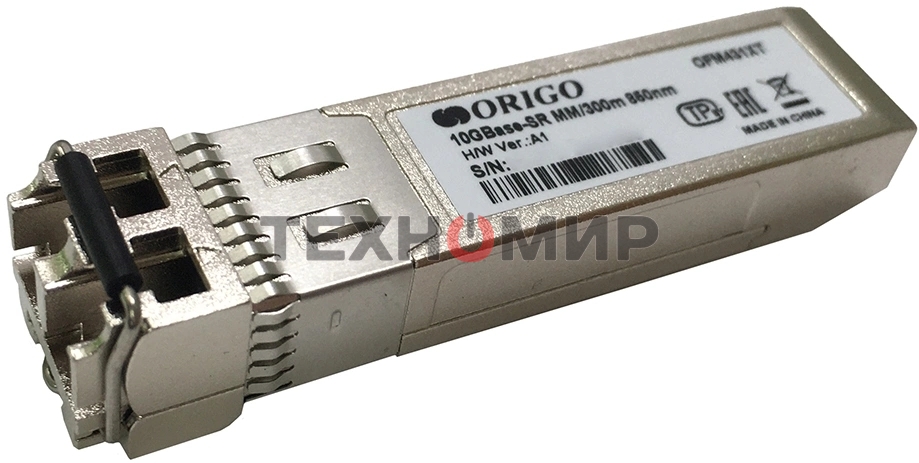Трансивер ORIGO OFM431XT SFP+ Transceiver, 10Gbase-SR, Duplex LC, 850nm, Multi-mode, 300M