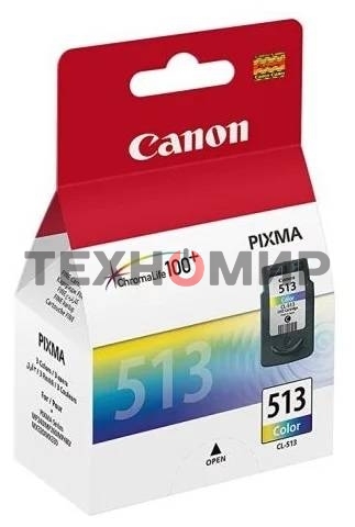 Картридж струйный Canon CL-513 (2971B007) трёхцветный (13 мл.) для Canon PIXMA MP240, PIXMA MP260, PIXMA MX320, PIXMA MX330