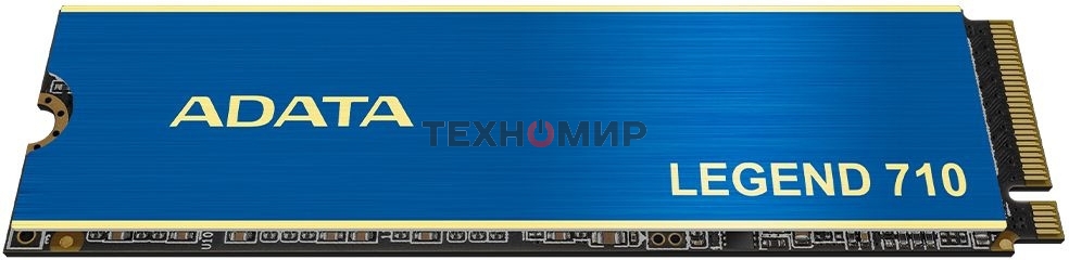 Накопитель SSD ADATA LEGEND 710, 256Gb, PCIe 3.0 x4, M.2 2280, NVMe, R/W 2100/1000, с радиатором