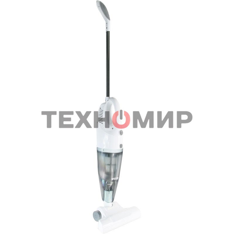 Пылесос вертикальный/ручной Mystery MVC-1127 белый, питание от сети, 800 Вт, уборка сухая, пылесборник 1.5 л