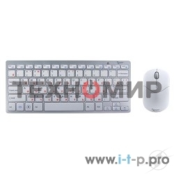 Комплект клавиатура+мышь Gembird KBS-7001-RU беспроводной, USB, 1600 DPI, белый