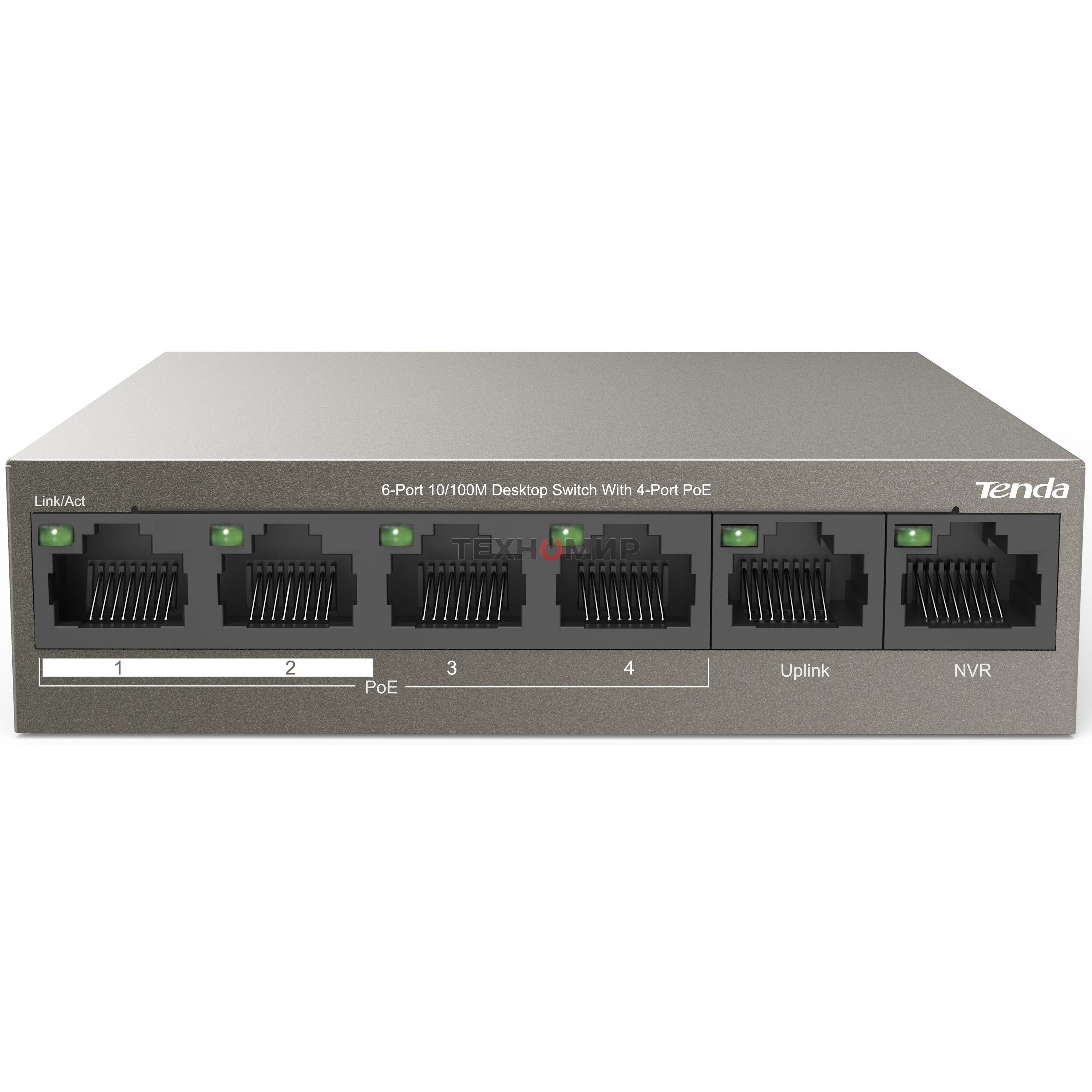Коммутатор IP-COM F1106P-4-63W 6PORT 4POE