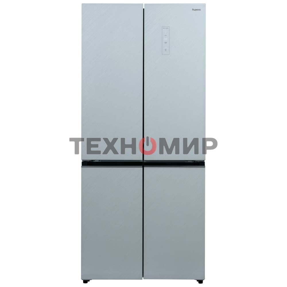 Холодильник Бирюса CD 496 TWG текстурированное белое стекло трехкамерный 334/162л морозилка снизу, NoFrost, Side by Side