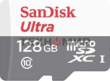 Флеш карта microSD 128Gb SanDisk microSDXC Class 10 Ultra UHS-I 100Mb/s