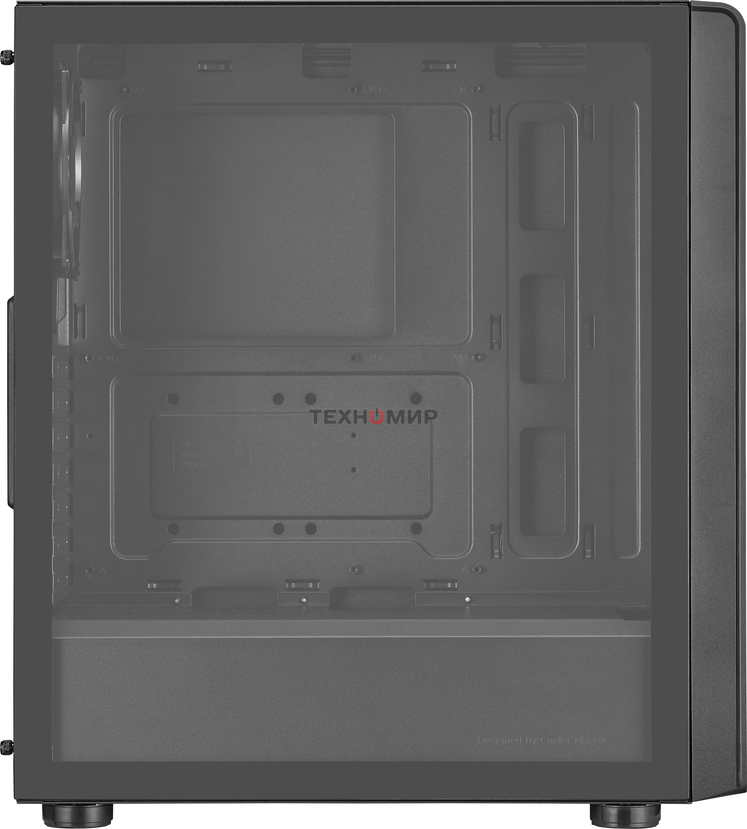 Компьютерный корпус без блока питания Cooler Master Elite 500, 2xUSB3.2, 1x120Fan, w/o PSU, Black, w/o ODD, Window TG left panel, ATX