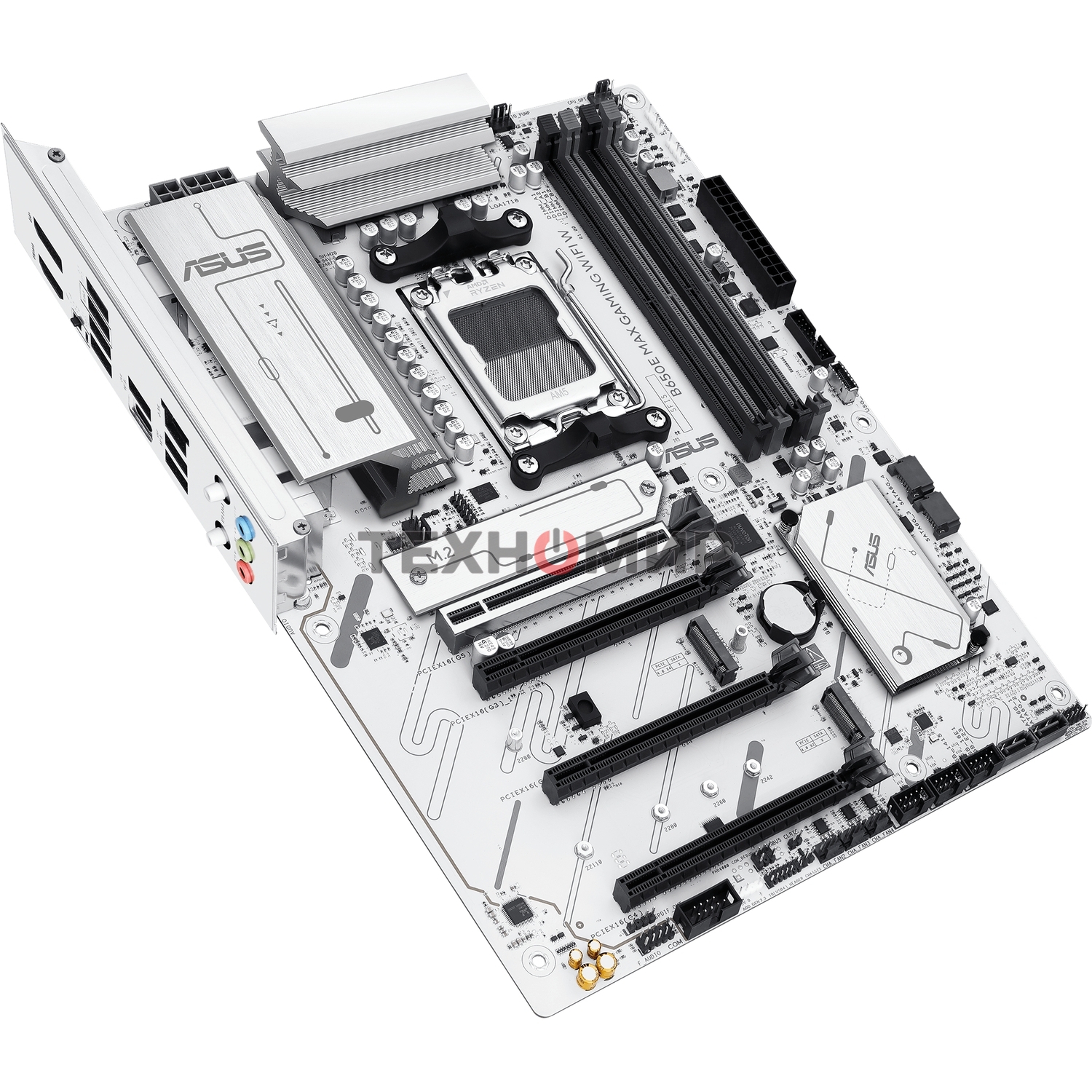 Материнская плата ASUS B650E MAX GAMING WIFI W, AM5, AMD B650, 4xDDR5, 4xSATA, 3xM.2, 1xPCIe 5.0 x16, 1xPCIe 4.0 x4, 2xPCIe 3.0 x1, 1xDP, 1xHDMI, 1x2.5Gb LAN, Wi-Fi 6E, Bluetooth 5.3, 1xUSB-C 10Gbps, 3xUSB-A 10Gbps, 2xUSB-A 5Gbps, 2xUSB-A 2.0, 3x3.5 мм, 7