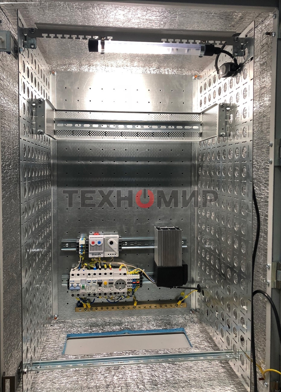 Шкаф уличный всепогодный укомплектованный настенный ЦМО ШТВ-Н, IP55, 15U, корпус: сталь, 760х600х330 мм (ВхШхГ), серый