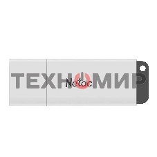Флешка USB Netac U185 (NT03U185N-008G-20WH), 8Gb, USB 2.0, R/W 25/10, белый/серый