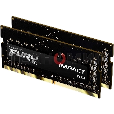 Оперативная память Kingston Fury Impact, DDR4, 32Gb (2x16Gb), 3200MHz, CL20, SO-DIMM