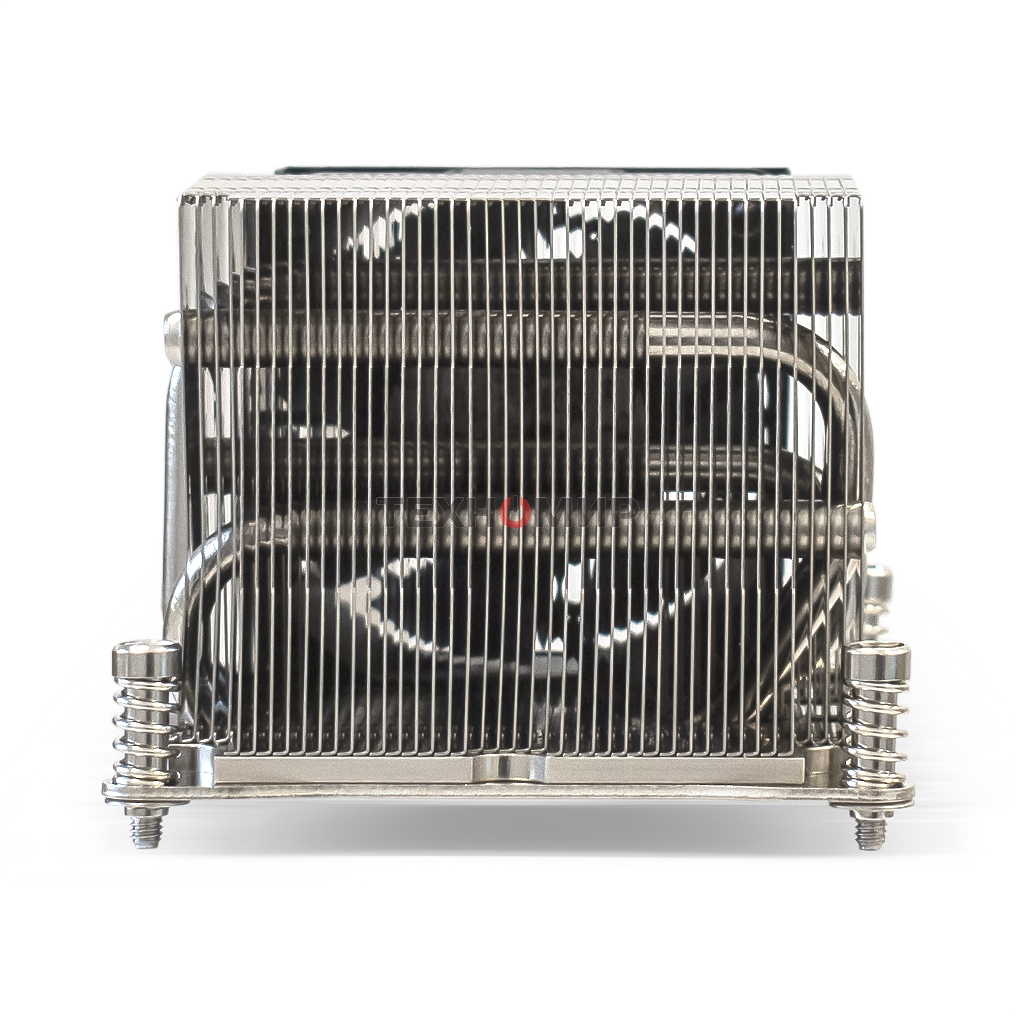 Кулер для процессора ExeGate ESNK-P0048AP4.PWM.2U.2011.Cu серебристый, 60 мм, алюминий/медь, 6800 об/мин, 52 дБ, 4 pin, 135 Вт, 64.5 мм