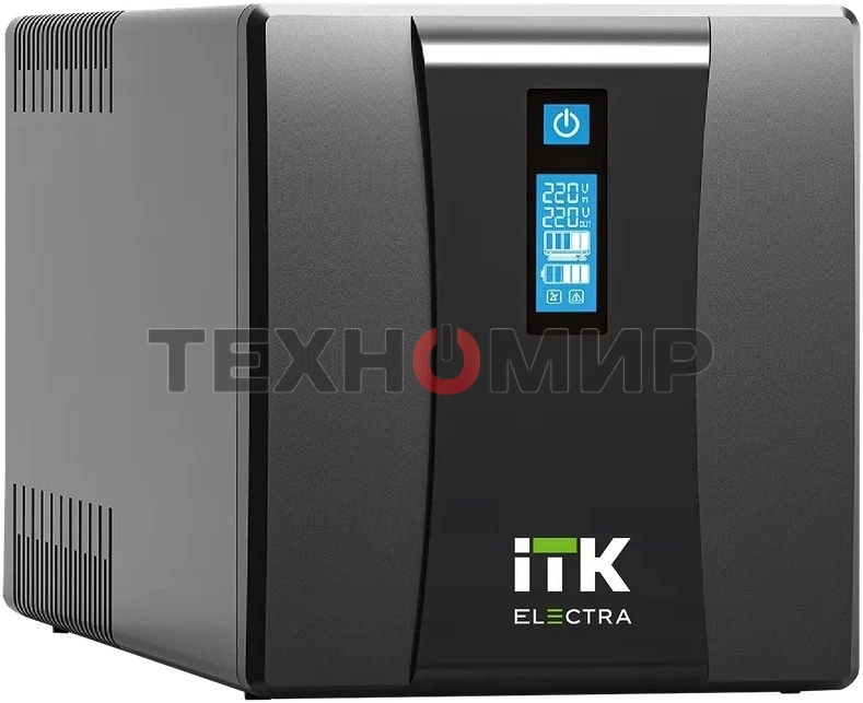 Источник бесперебойного питания Line-interactive 1,5кВА/900Вт, фаза 1/1, LCD дисплей, с АКБ 2х9AH, USB, Schuko