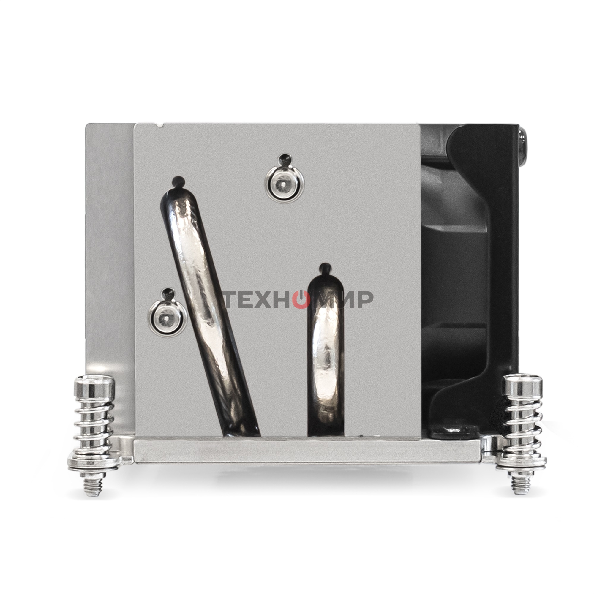 Кулер для процессора ExeGate ESNK-P0048AP4.PWM.2U.2011.Cu серебристый, 60 мм, алюминий/медь, 6800 об/мин, 52 дБ, 4 pin, 135 Вт, 64.5 мм