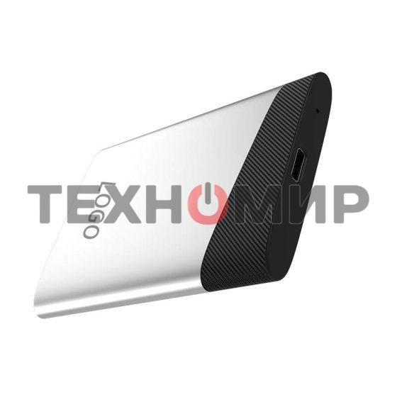 Внешний SSD Netac Z6S, 2TB, USB 3.2 Gen 2 Type-C, R/W 520/480, серебристый