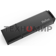 Флешка USB Netac U351 (NT03U351N-064G-20BK), 64Gb, USB 2.0, R/W 25/10, черный