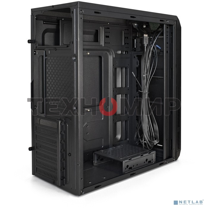 Компьютерный корпус Miditower ExeGate XP-334UC-XP500 (ATX, XP500 с вент. 12см, 1хUSB/1хUSB 3.0/1хTypeC, аудио, черный)
