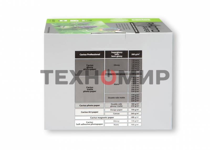 Фотобумага Cactus CS-GA6200500 глянцевая A6 200 г/м2 500 листов.