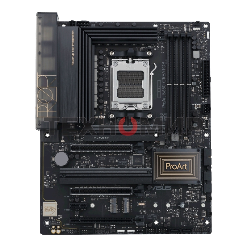 Материнская плата ASUS ProArt B650-CREATOR, AM5, AMD B650, 4xDDR5, 4xSATA, 3xM.2, 1xPCIe 4.0 x16, 1xPCIe 4.0 x8, 1xPCIe 4.0 x4, 1xHDMI, 1xDP, 2x 2.5Gb LAN, 2xUSB-C 3.2 Gen 2, 3xUSB-A 3.2 Gen 2, 2xUSB-A 2.0, 5x3.5 мм, 7.1, ATX