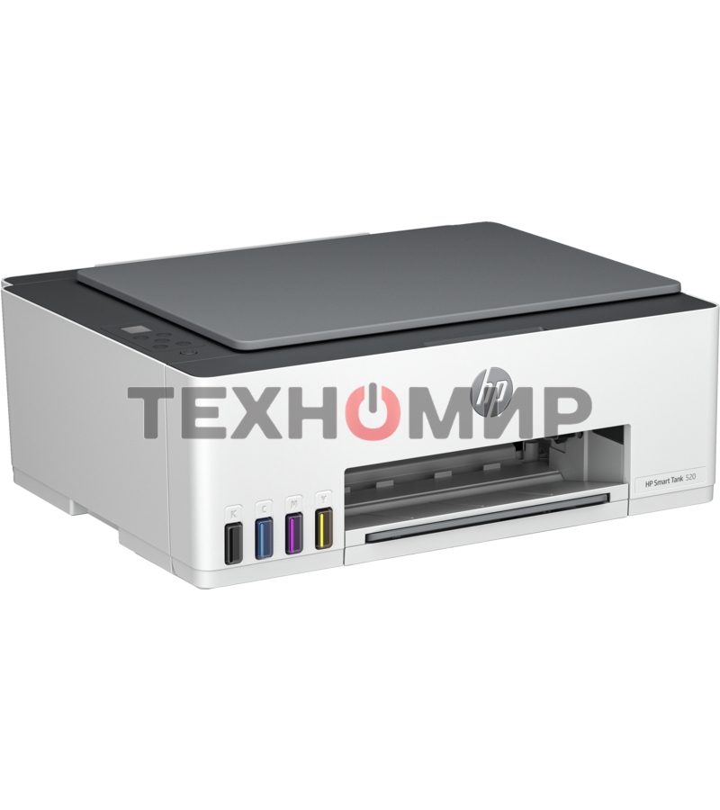 МФУ струйный HP Smart Tank 520 (1F3W2A), A4, цветной, печ. до 12 стр/мин. (ч/б) до 5 стр/мин. (цвет), 1200 x 1200 dpi, USB