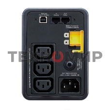 Источик бесперебойного питания APC Back-UPS 500VA/300W, 230V, 3xC13, USB, Data/DSL protect.,1 year warranty