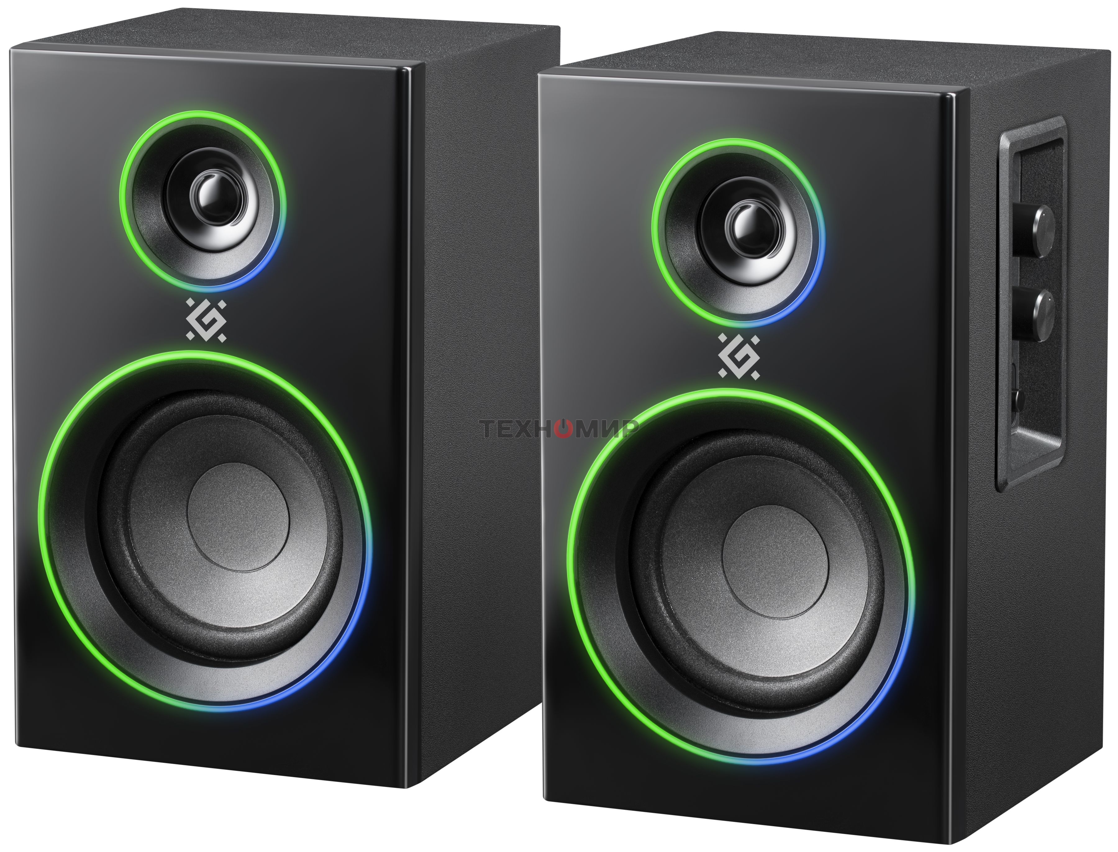 Акустическая 2.0 система Defender Solar 12 12 Вт, подсветка, BT, 230В