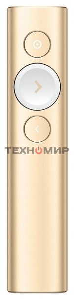 Презентер беспроводной Logitech Spotlight золотистый, радиоканал, USB, кнопки - 3