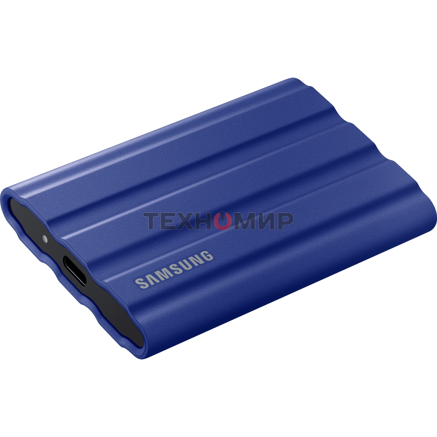 Внешний SSD Samsung T7 Shield, 2TB, USB 3.2 Gen 2 Type-C, R/W 1050/1000, синий
